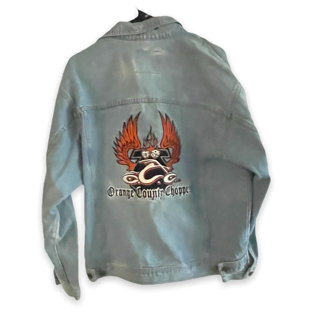 Vintage Authentic Original Orange County Choppers Denim Embroidered Jean Jacket - Picture 6 of 17